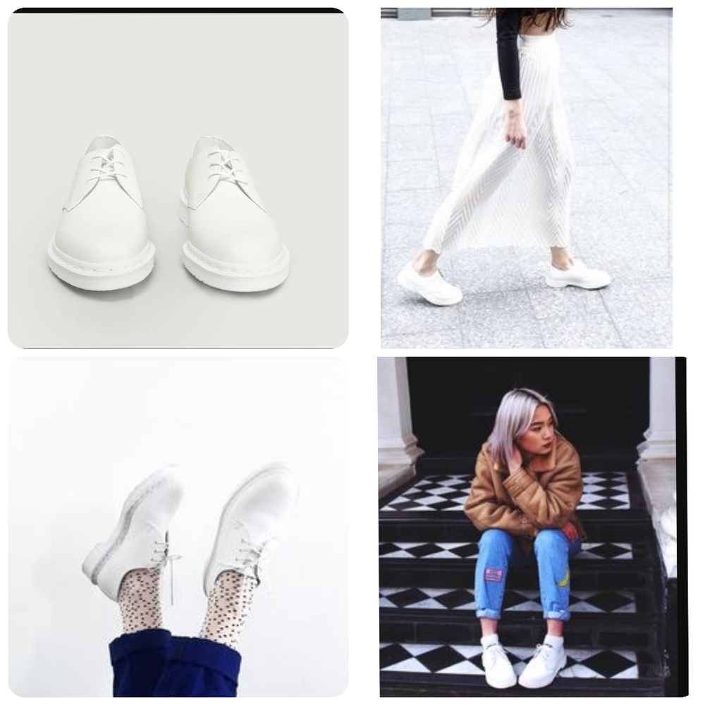 Dr. Martens Mono Monochrome white 1461 oxfords